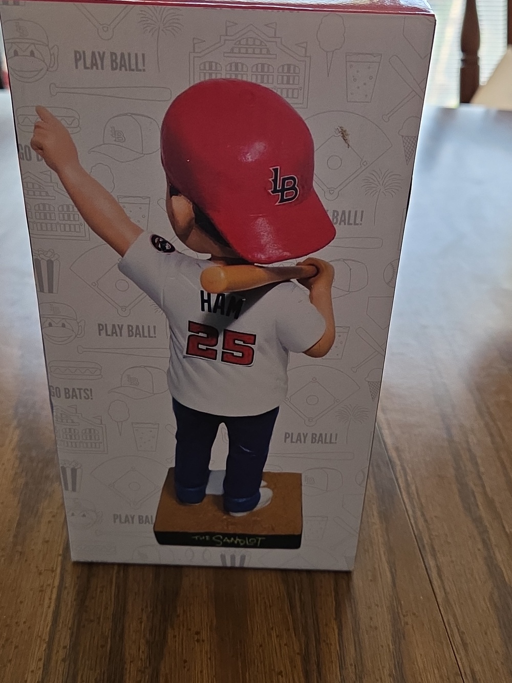 Ham Porter Bobblehead - Red Helmet, White Jersey From "The Sandlot". - Picture 2 of 4